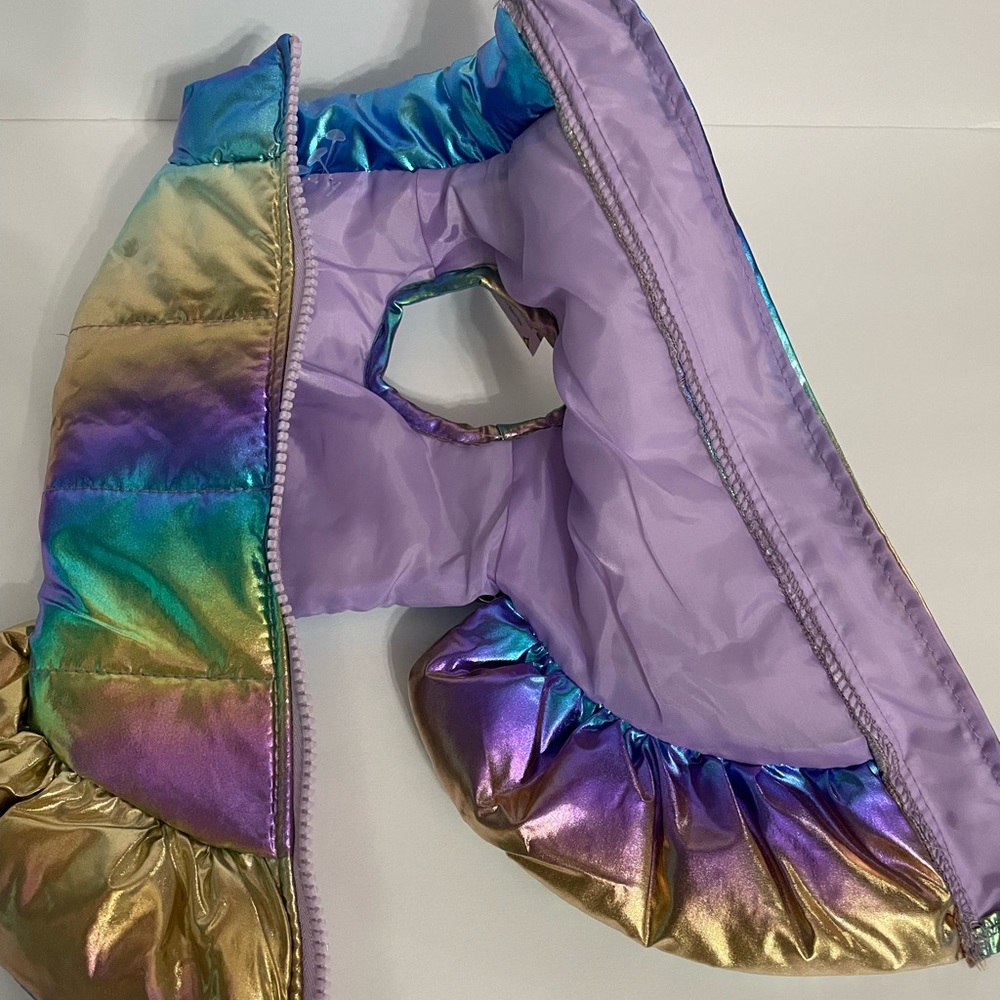Iridescent pet vest coat - Picture 3 of 3